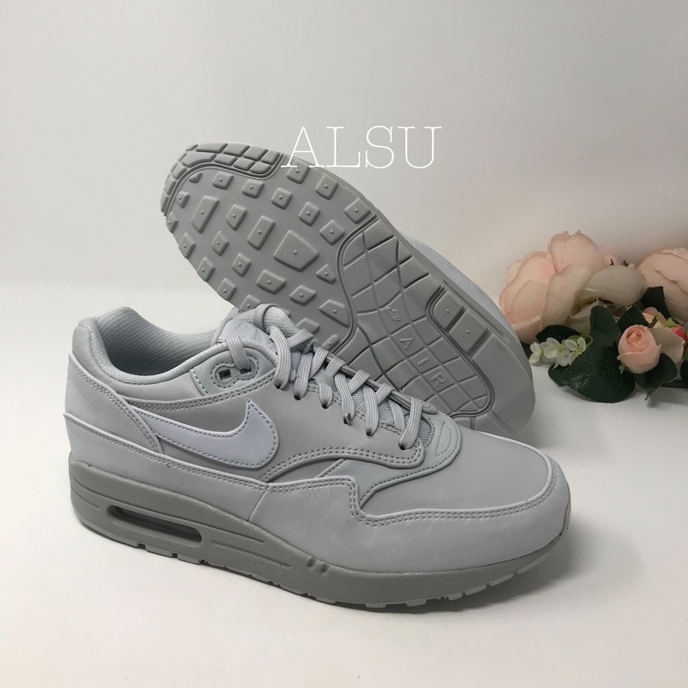 Nike Air Max 1 LX Leather Pure Platinum W AUTHENT - Picture 3 of 7